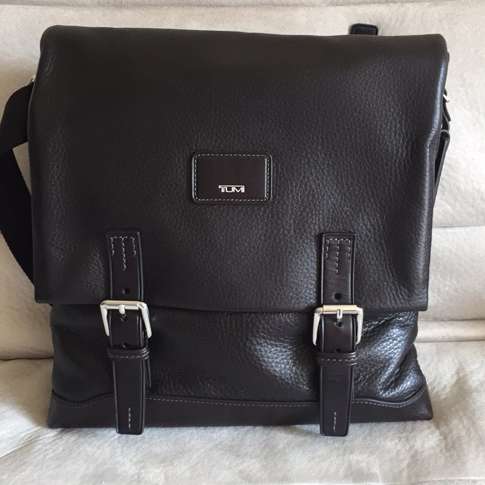 Tumi Leather Crossbody Bag